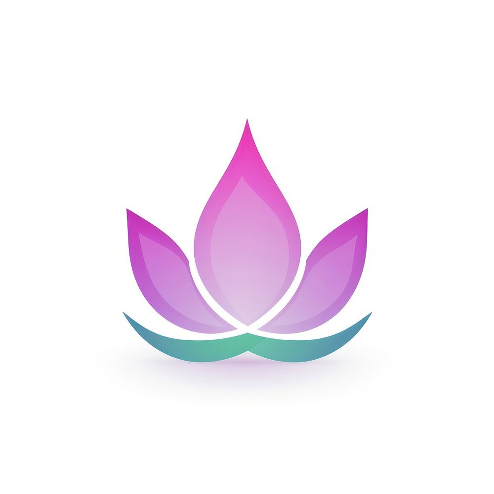 Lotus logo purple flower. AI generated Image by rawpixel.