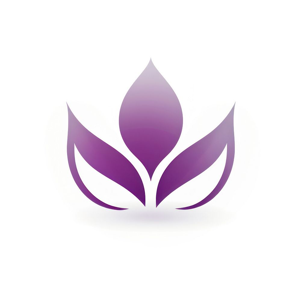 Lotus logo purple plant. AI generated Image by rawpixel.