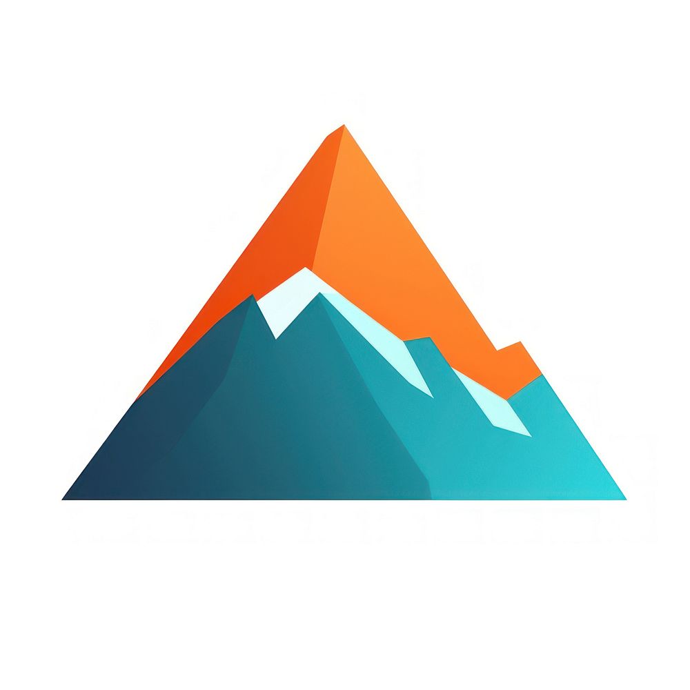 Mountain white background outdoors triangle. AI generated Image by rawpixel.