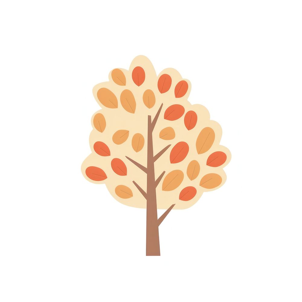 Autumn tree pattern plant leaf. AI generated Image by rawpixel.