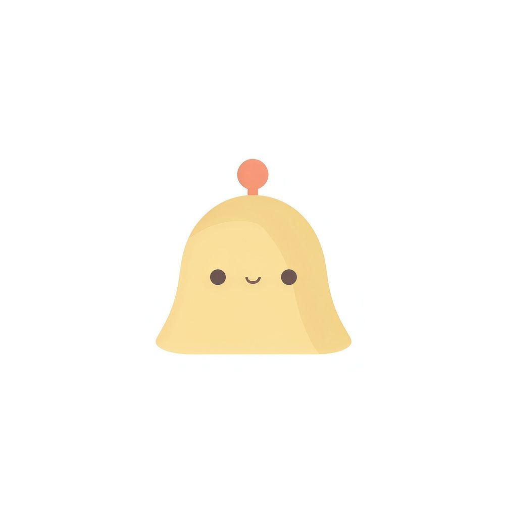 Bell anthropomorphic representation emoticon. AI generated Image by rawpixel.