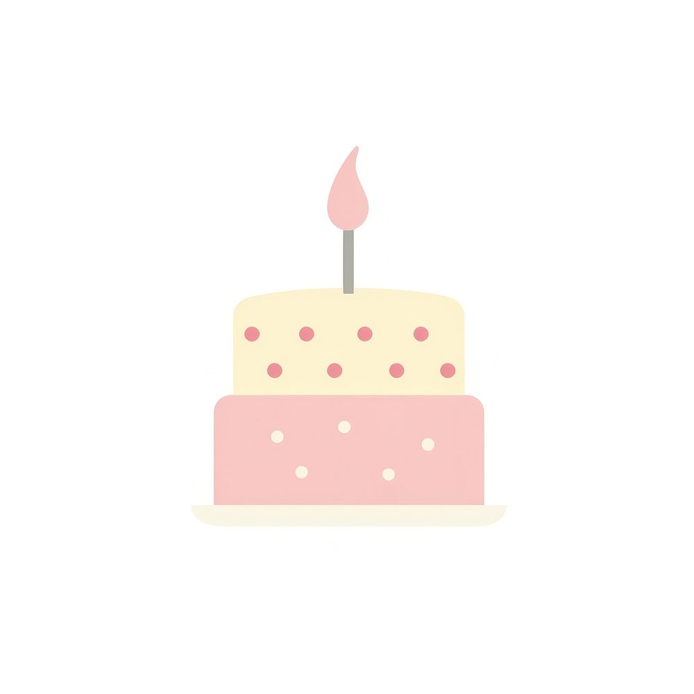 Birthday cake dessert food illuminated. AI generated Image by rawpixel.