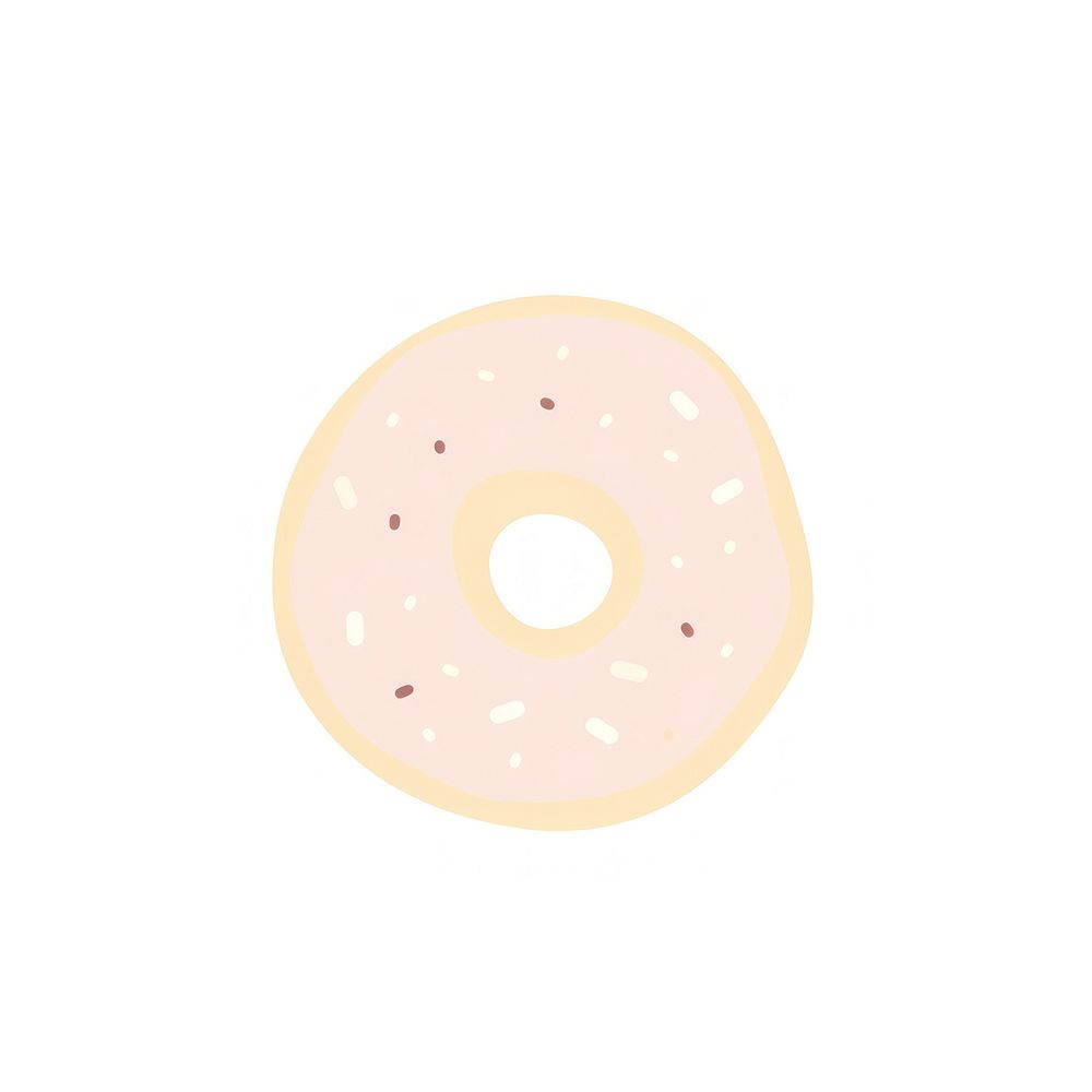 Donut bagel food confectionery. AI generated Image by rawpixel.