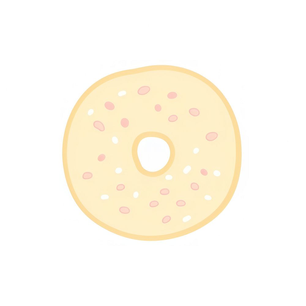 Donut bagel food confectionery. AI generated Image by rawpixel.