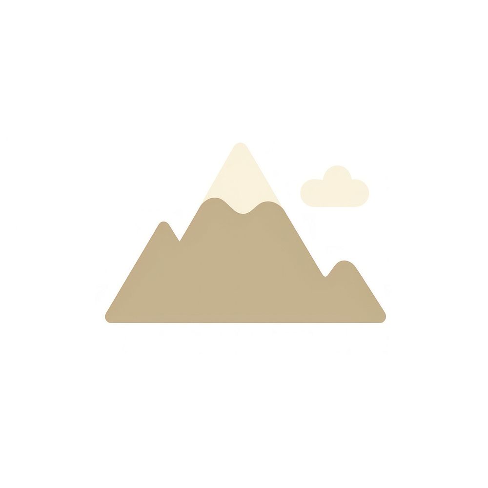 Mountain tranquility landscape triangle. AI generated Image by rawpixel.