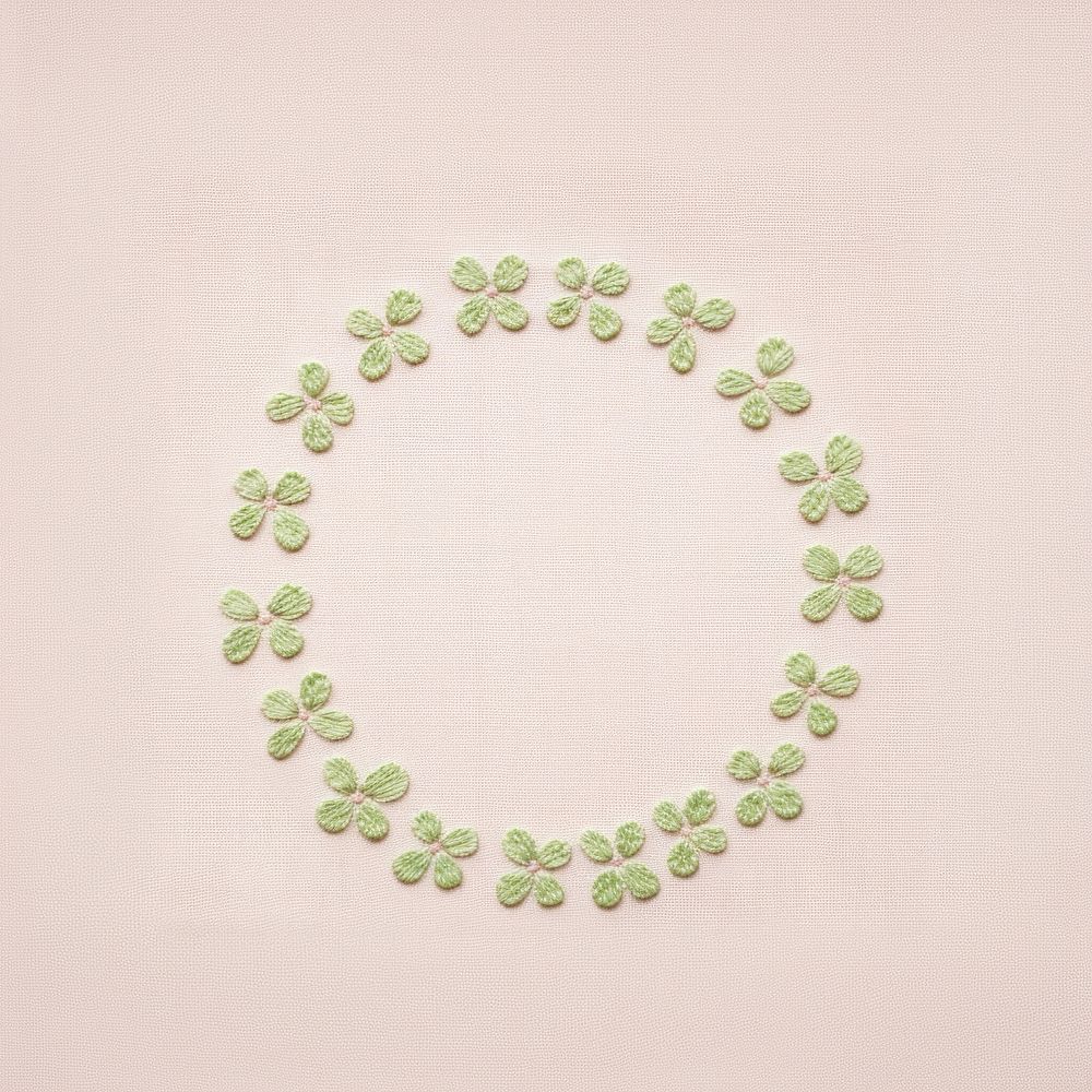 Lucky clover circle border jewelry pattern accessories. AI generated Image by rawpixel.