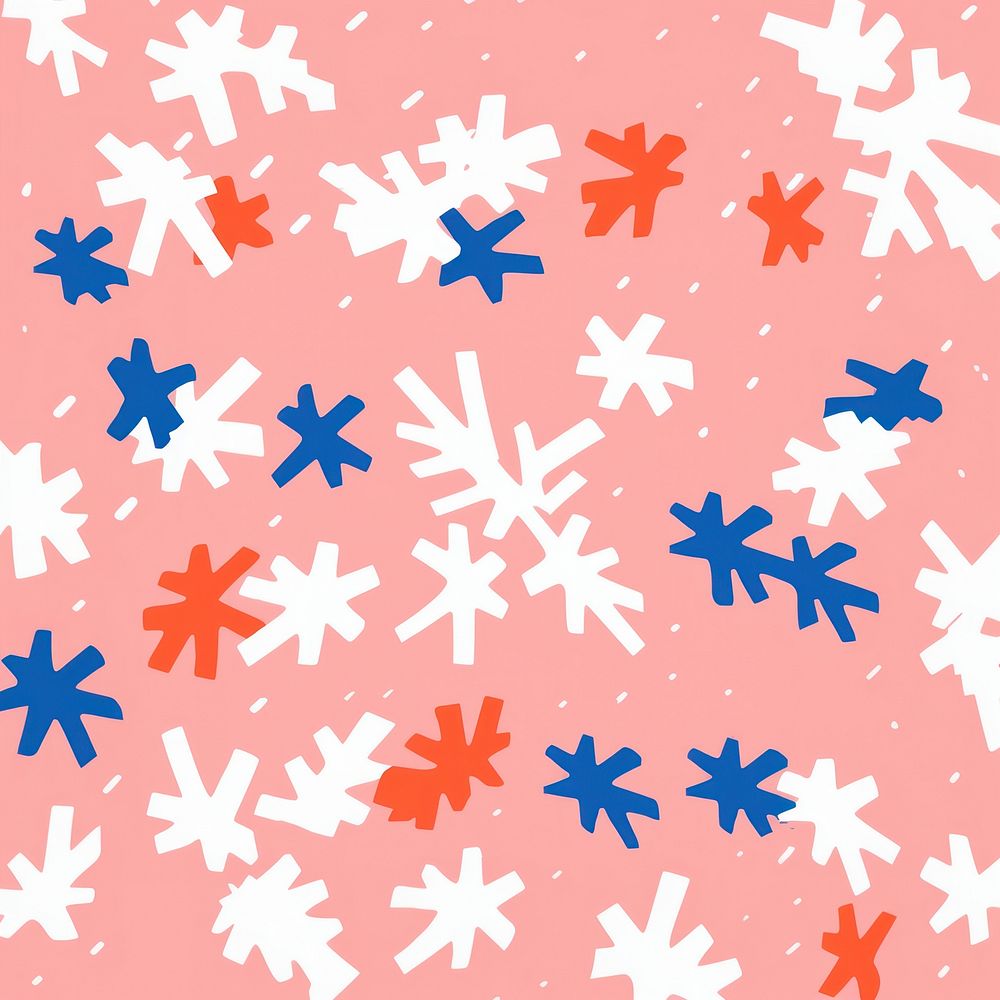 A snowflake backgrounds pattern paper. AI generated Image by rawpixel.