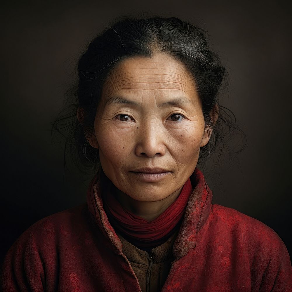 Chinese woman portrait photo photography. AI generated Image by rawpixel.