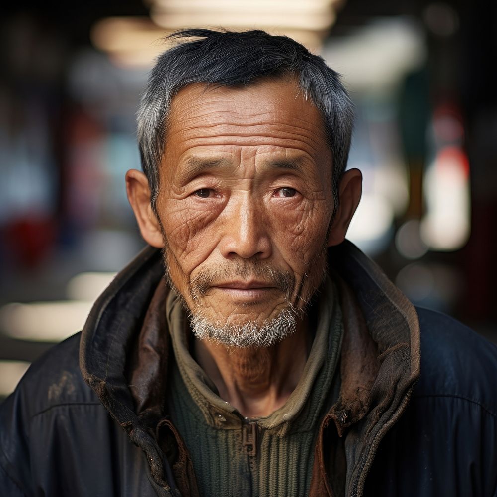 Chinese man portrait adult photo. AI generated Image by rawpixel.