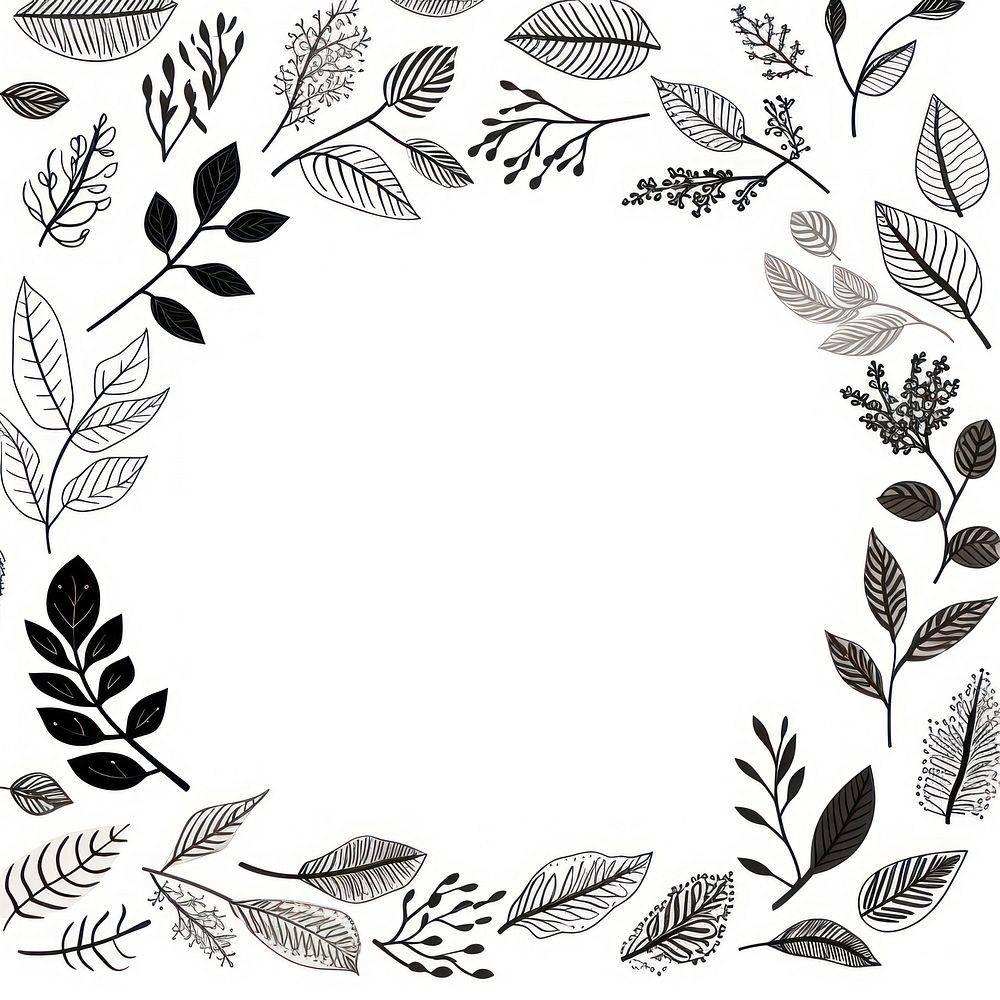 Autumn leaves backgrounds pattern drawing. AI generated Image by rawpixel.