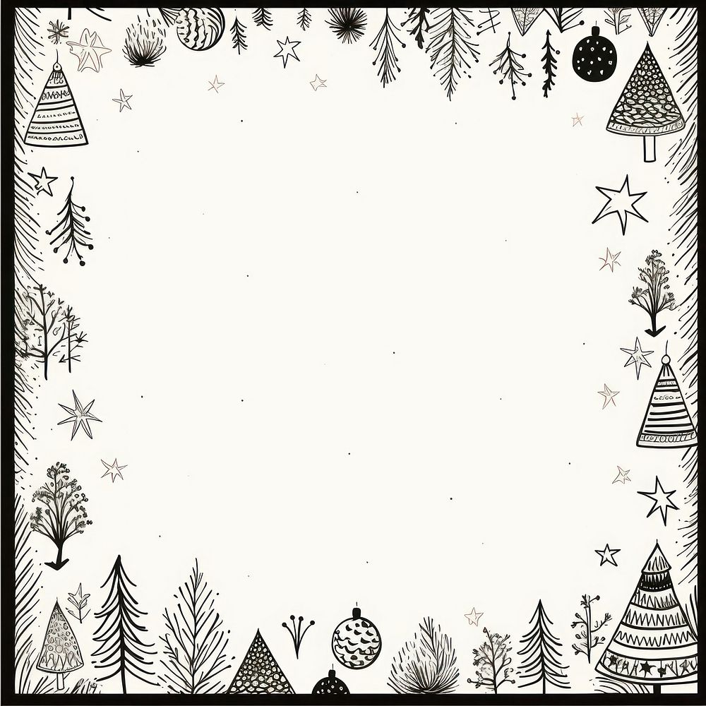 Christmas backgrounds drawing sketch. AI generated Image by rawpixel.