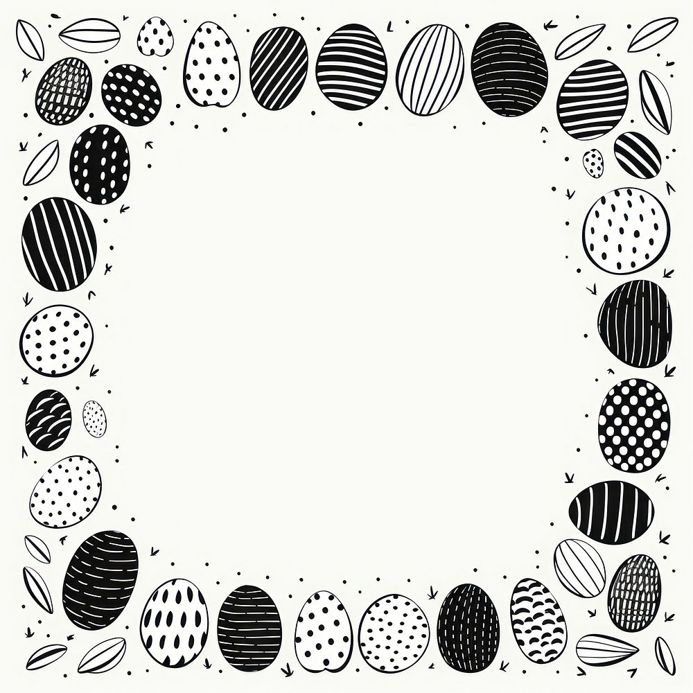 Easter eggs backgrounds pattern drawing. AI generated Image by rawpixel.