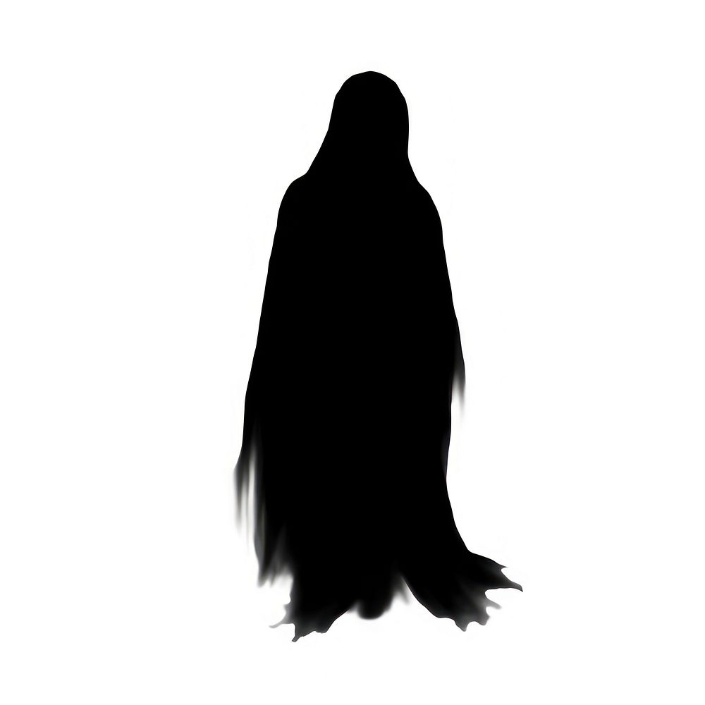 Ghost silhouette white white background. AI generated Image by rawpixel.