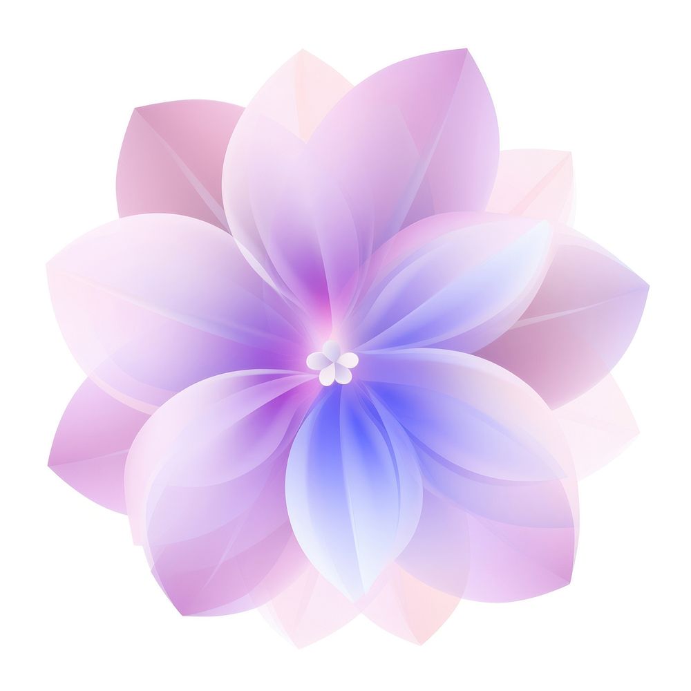 Cute abstract flower petal plant white background. AI generated Image by rawpixel.
