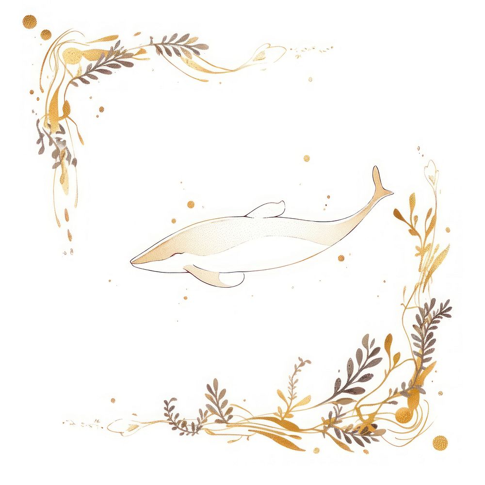Whale drawing animal sketch. AI generated Image by rawpixel.