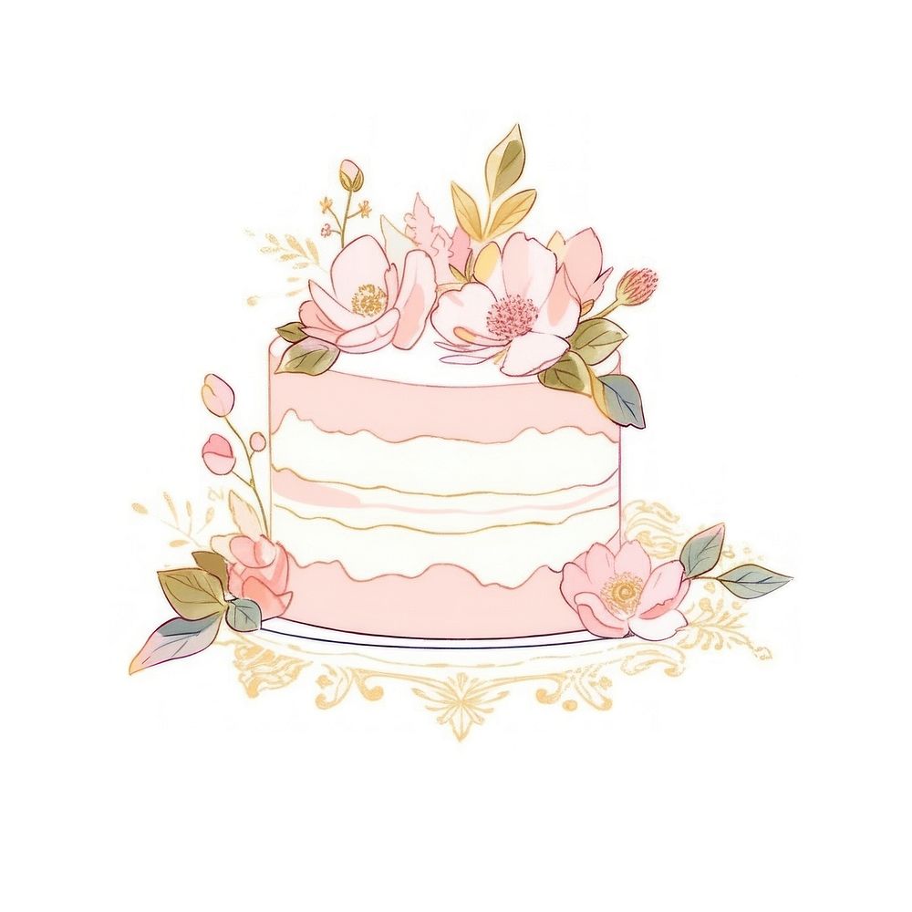 Cake dessert wedding icing. AI generated Image by rawpixel.