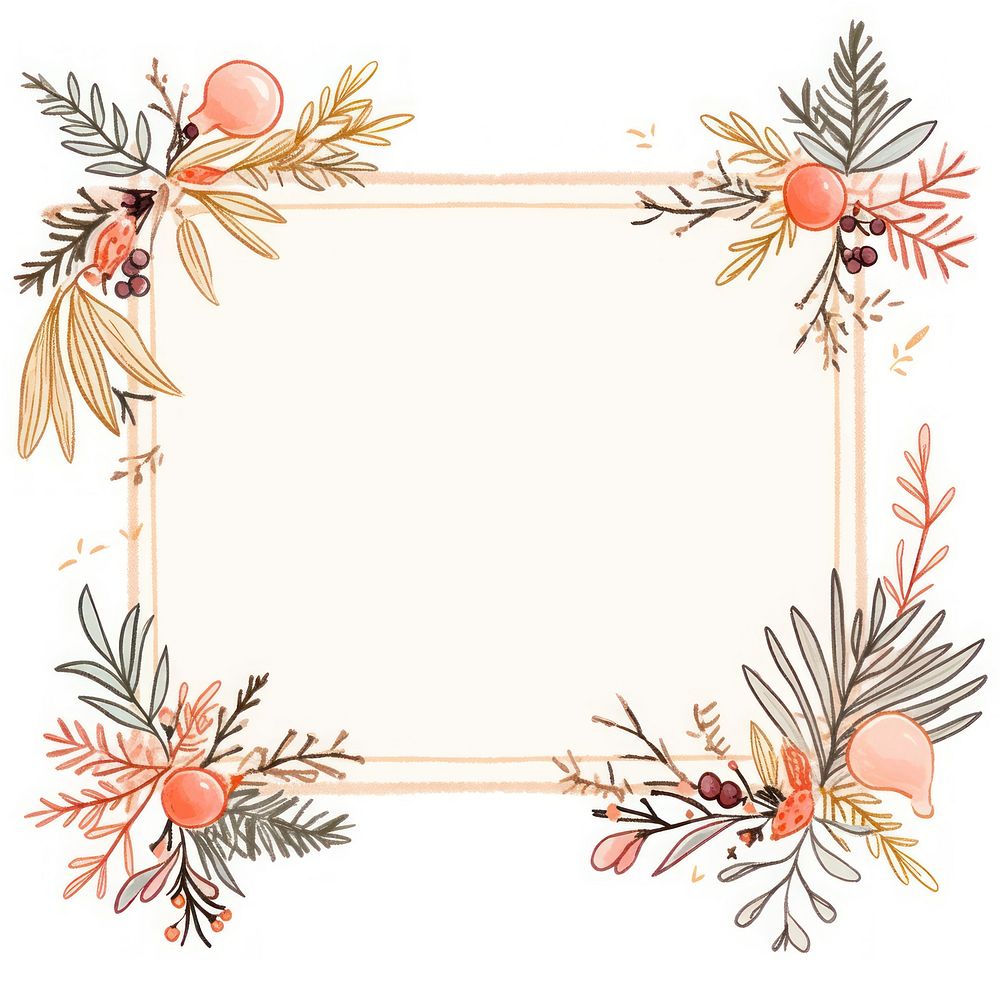 Colorful christmas pattern art white background. AI generated Image by rawpixel.