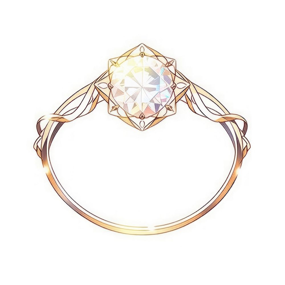 Diamond ring gemstone jewelry gold. AI generated Image by rawpixel.