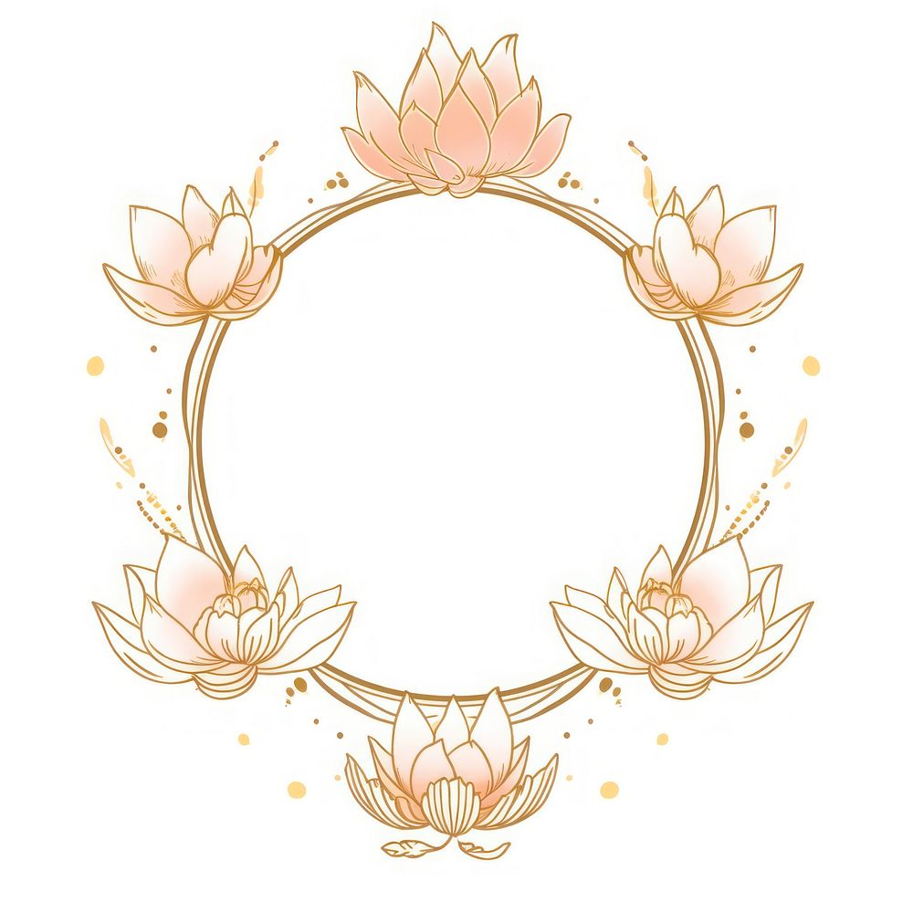 Lotus pattern art chandelier. AI generated Image by rawpixel.