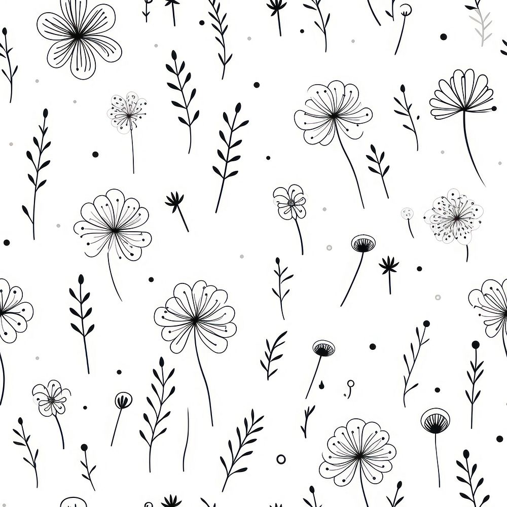 Flower pattern backgrounds wallpaper. AI | Premium Photo Illustration