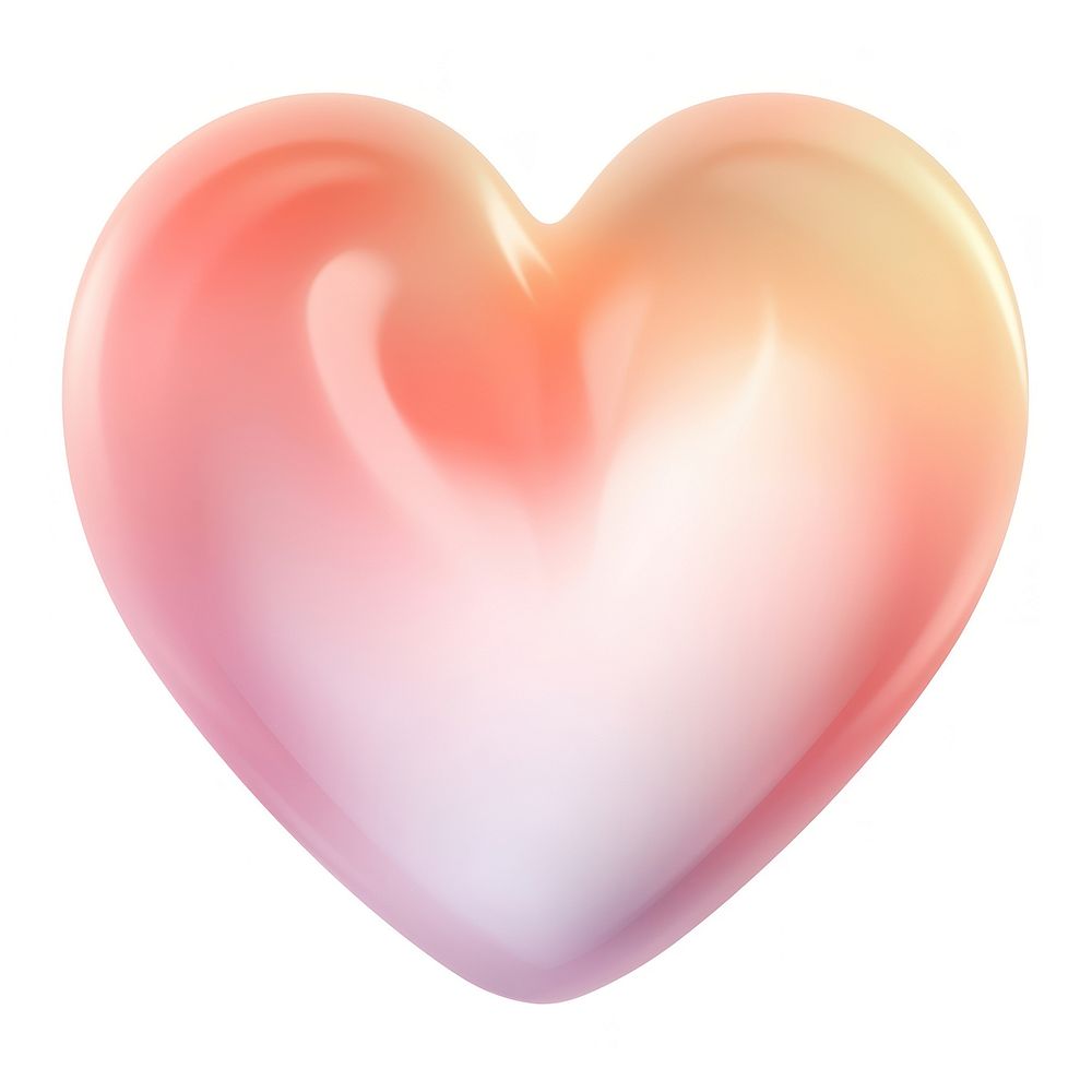 Heart white background abstract balloon. AI generated Image by rawpixel.