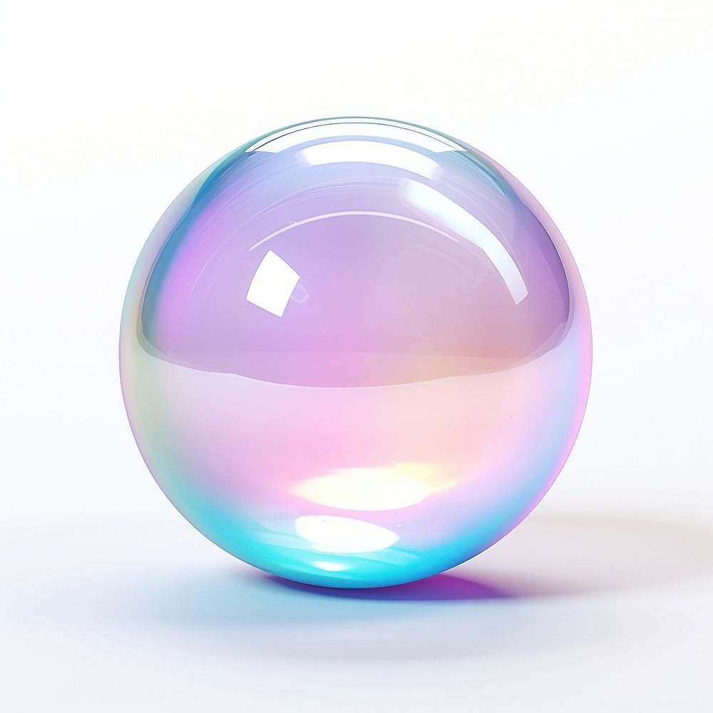 Sphere bubble shape glass white background transparent. AI generated Image by rawpixel.