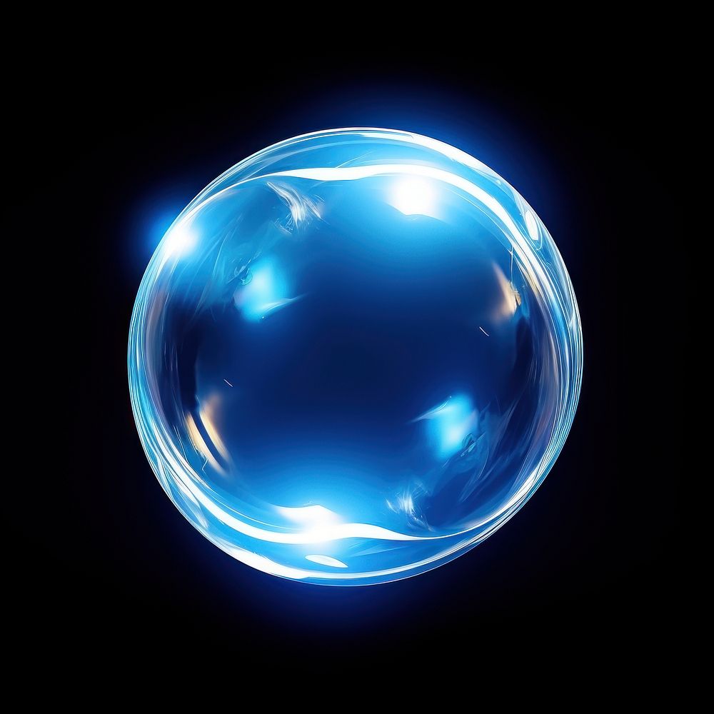 Bubble technology lighting sphere. AI generated Image by rawpixel.