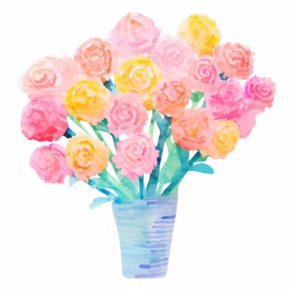Flower bouquet flower plant vase. AI generated Image by rawpixel.