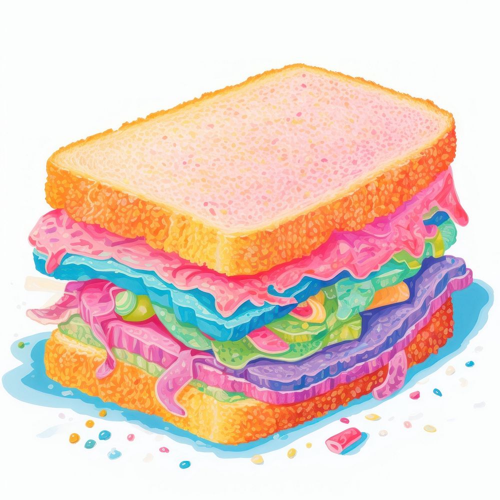Sandwich dessert bread food. AI generated Image by rawpixel.
