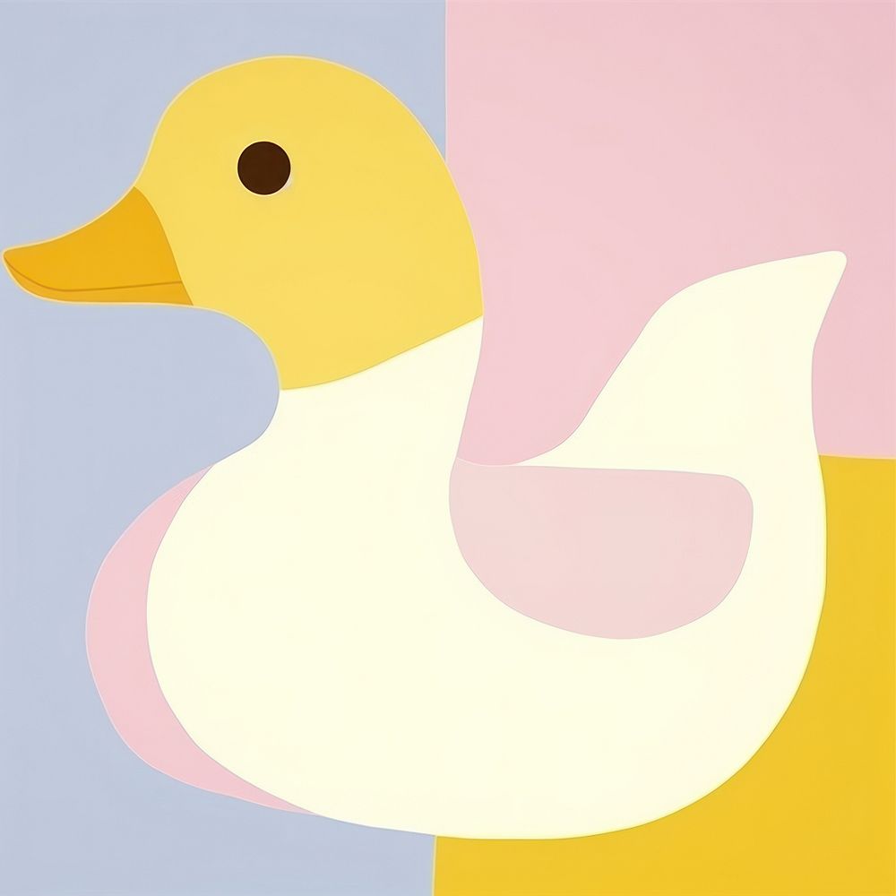 Abstract duck animal bird representation. AI generated Image by rawpixel.