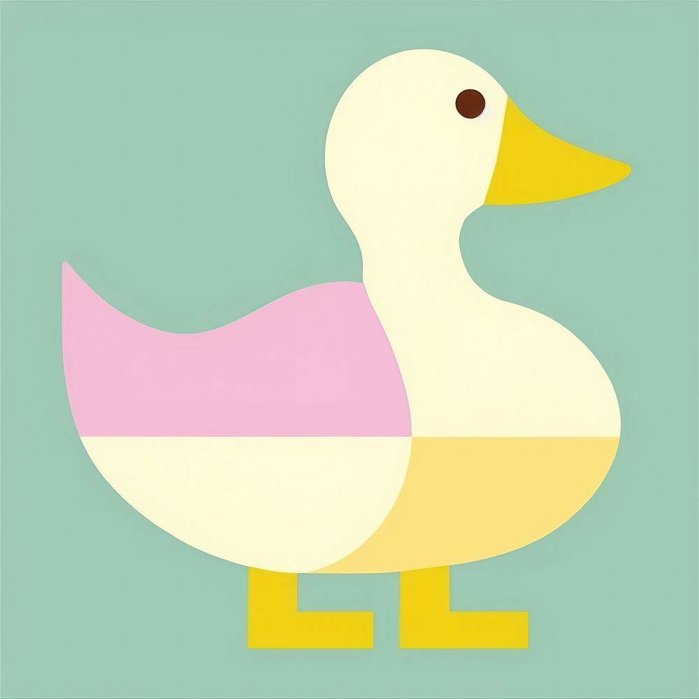Abstract duck animal bird representation. Free Photo Illustration rawpixel