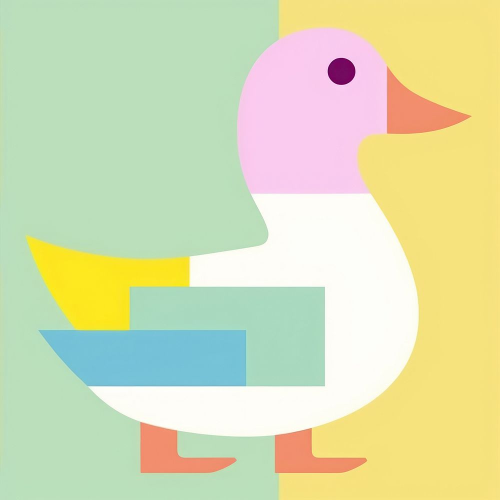 Abstract duck animal bird creativity. AI generated Image by rawpixel.