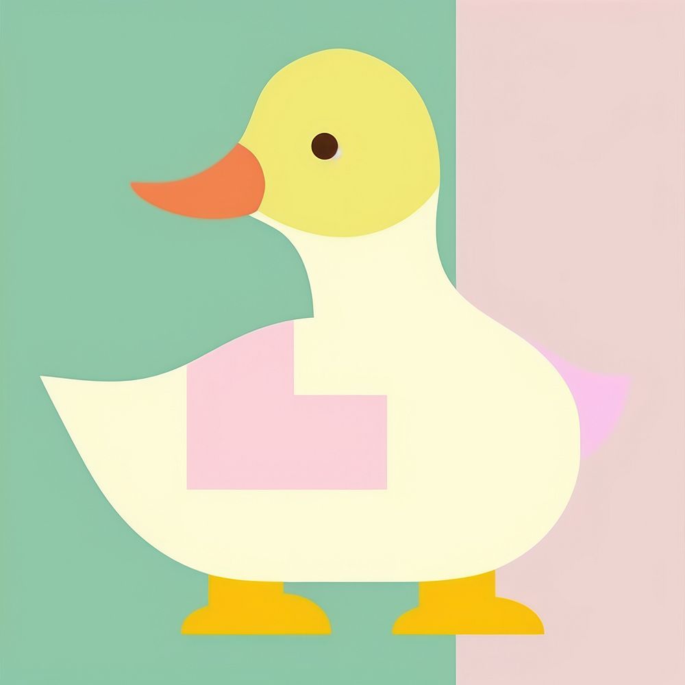 Abstract duck animal bird representation. AI generated Image by rawpixel.
