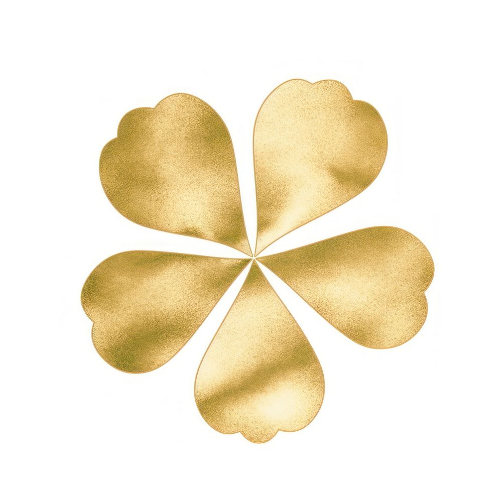 Clover icon petal leaf white background. AI generated Image by rawpixel.