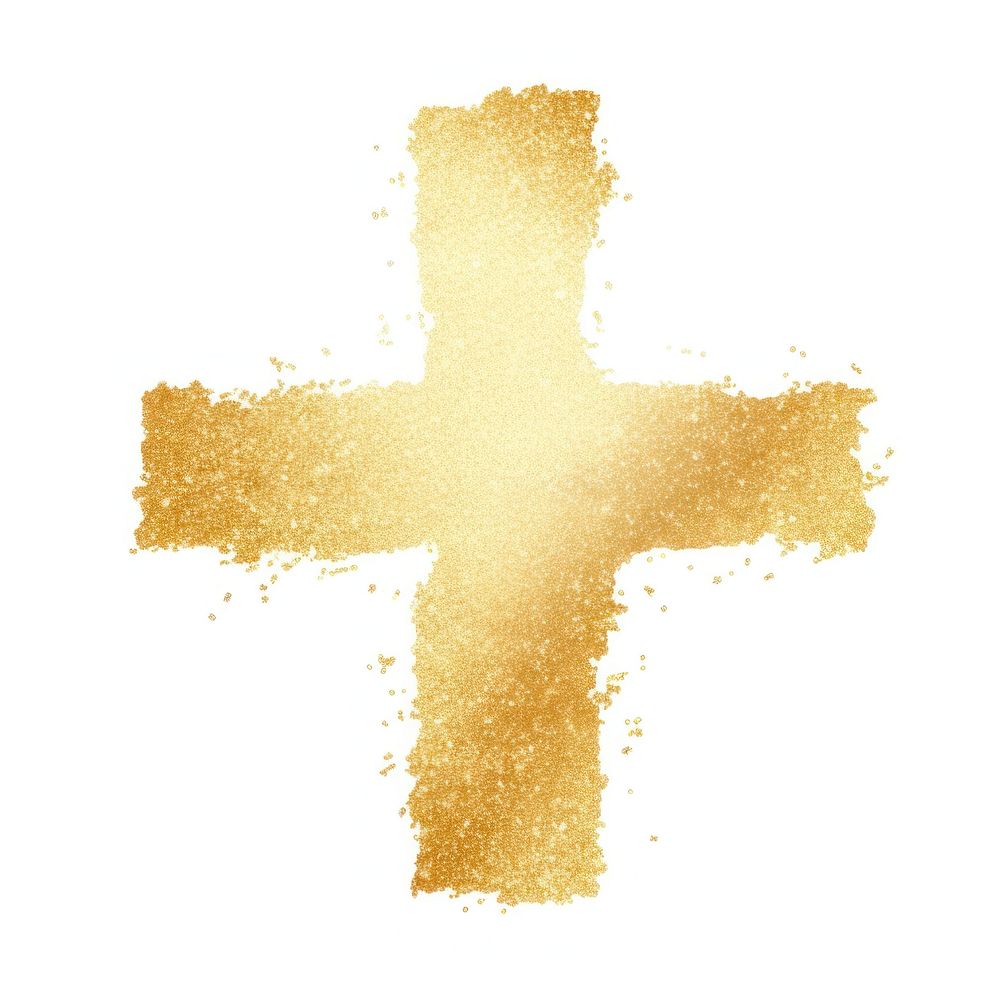 Plus icon symbol cross gold. AI generated Image by rawpixel.