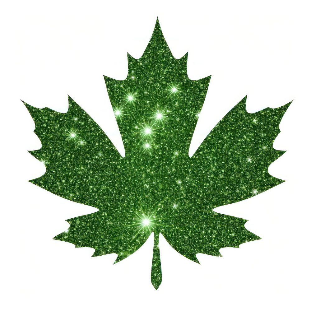 Simple maple leaf icon plant shape green. AI generated Image by rawpixel.
