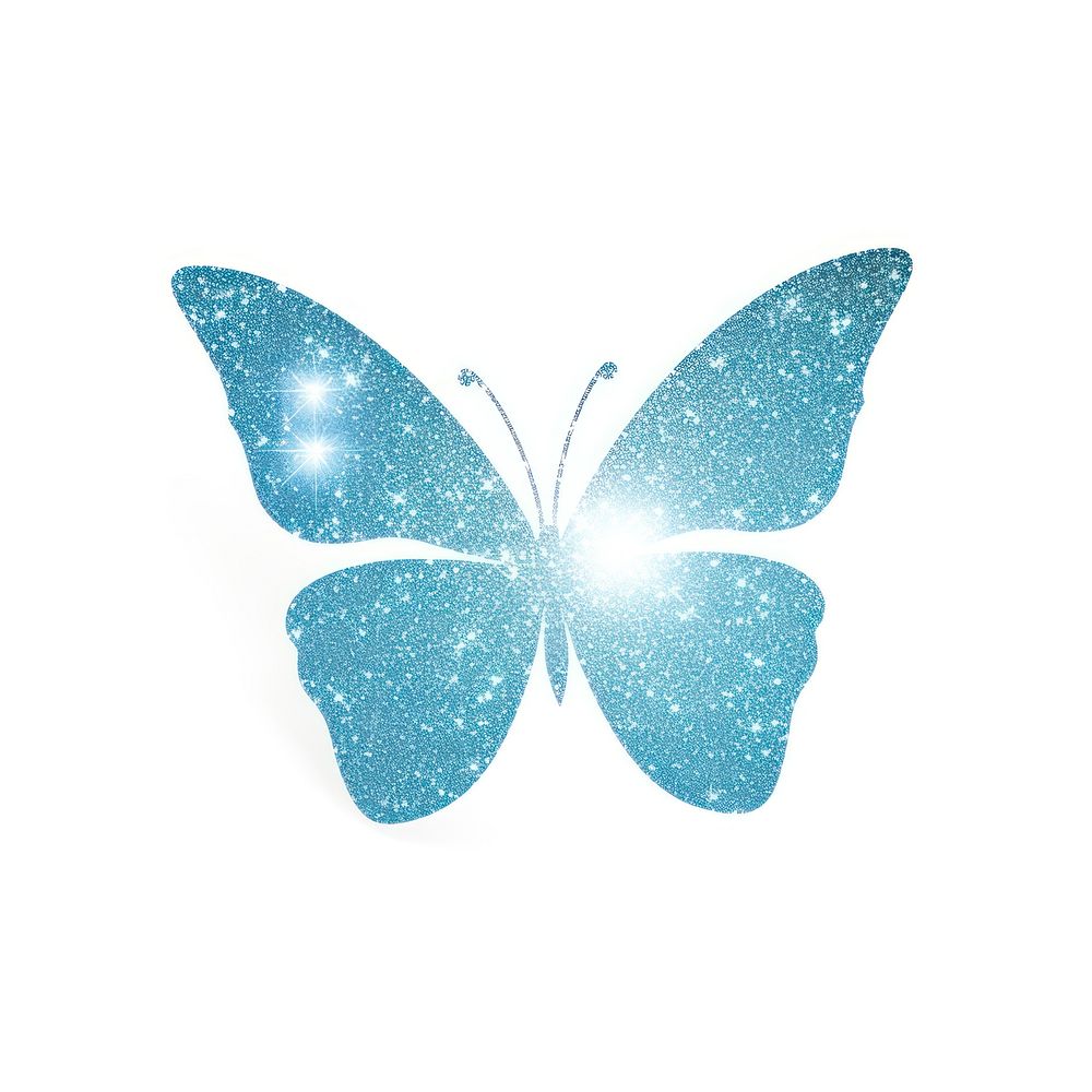 Butterfly icon glitter shape light. AI generated Image by rawpixel.