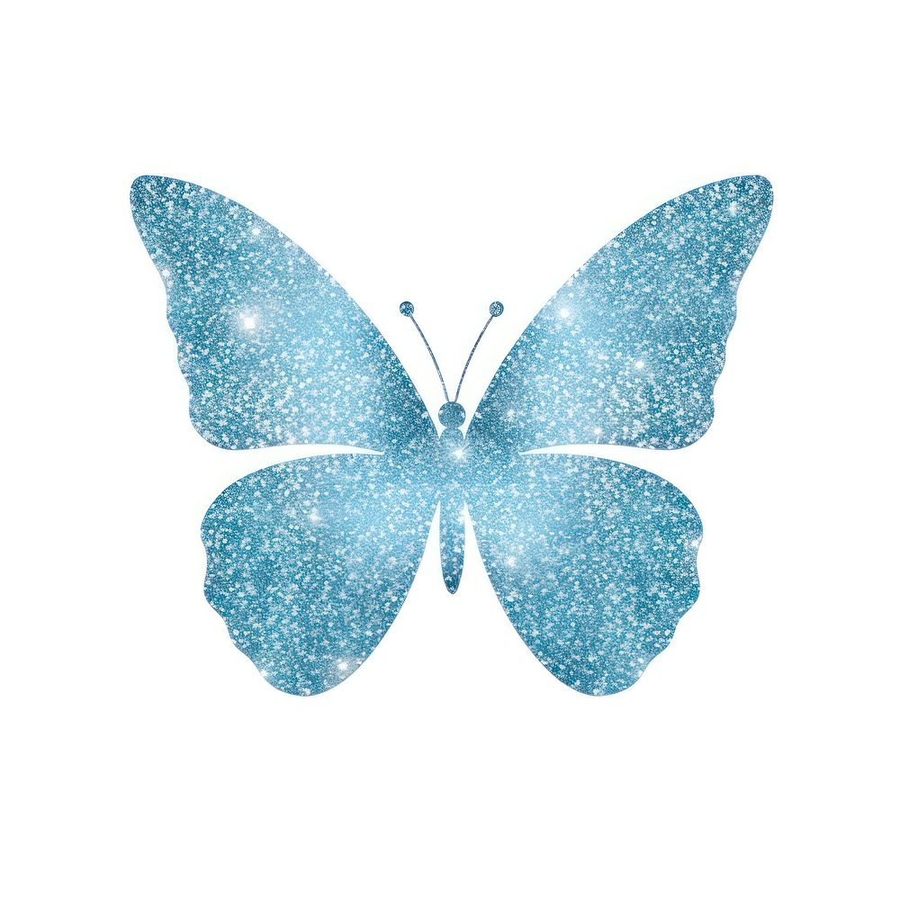 Butterfly icon blue white background accessories. AI generated Image by rawpixel.