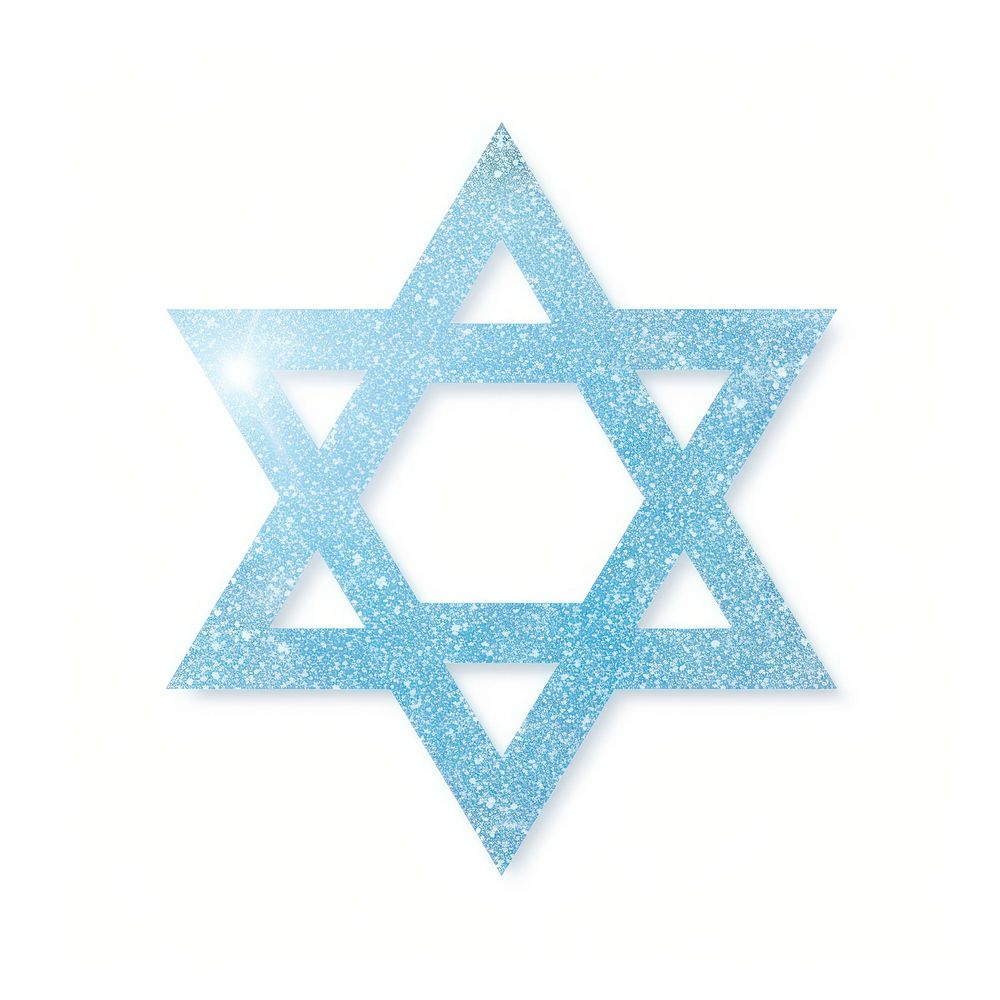 Hexagram icon symbol shape blue. AI generated Image by rawpixel.