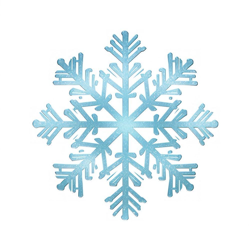 Snowflake icon shape white white background. AI generated Image by rawpixel.