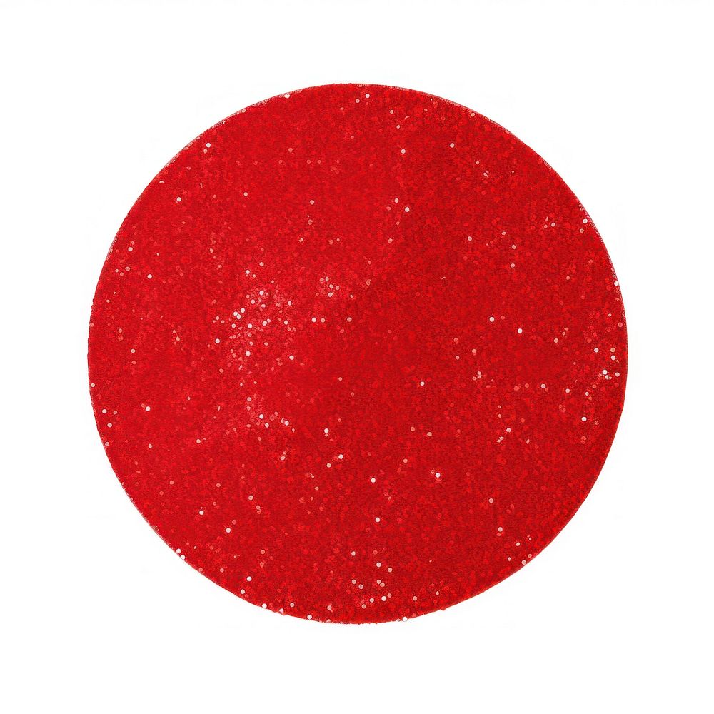 Circle glitter shape red. AI generated Image by rawpixel.