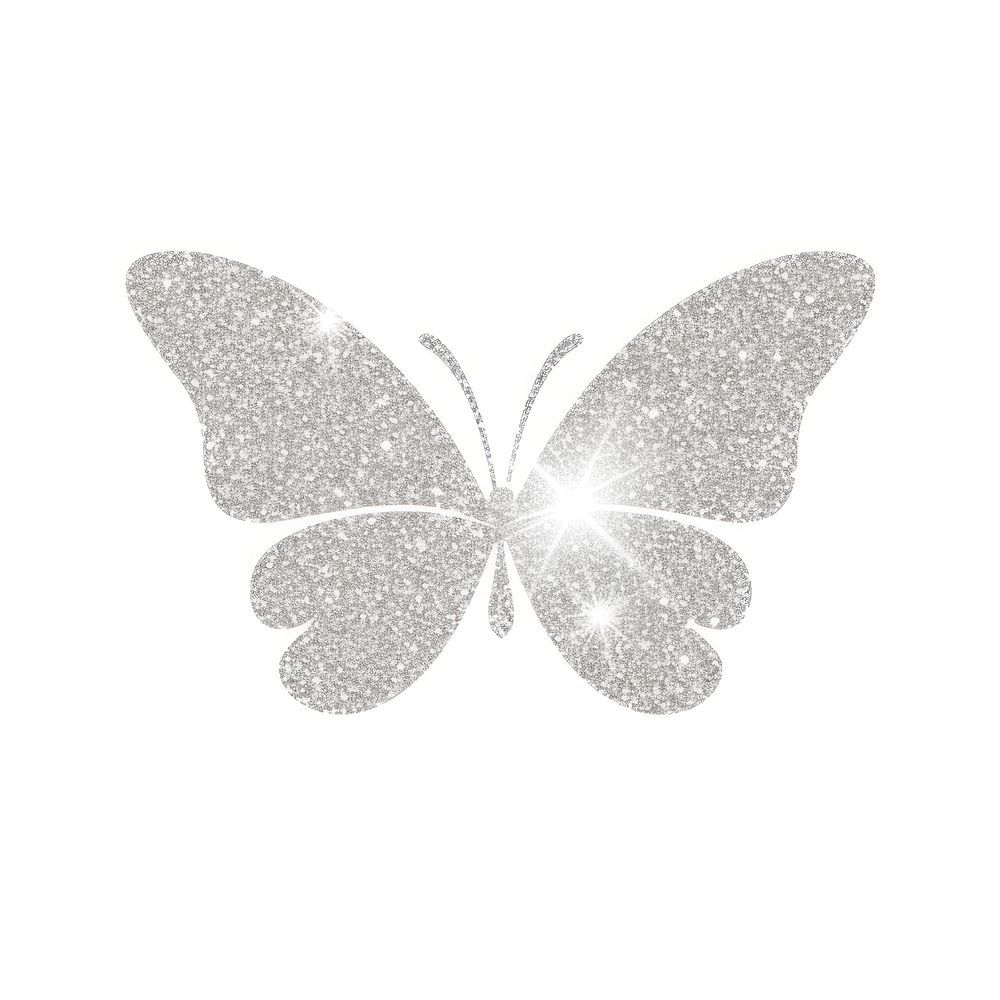 Butterfly icon white white background accessories. AI generated Image by rawpixel.