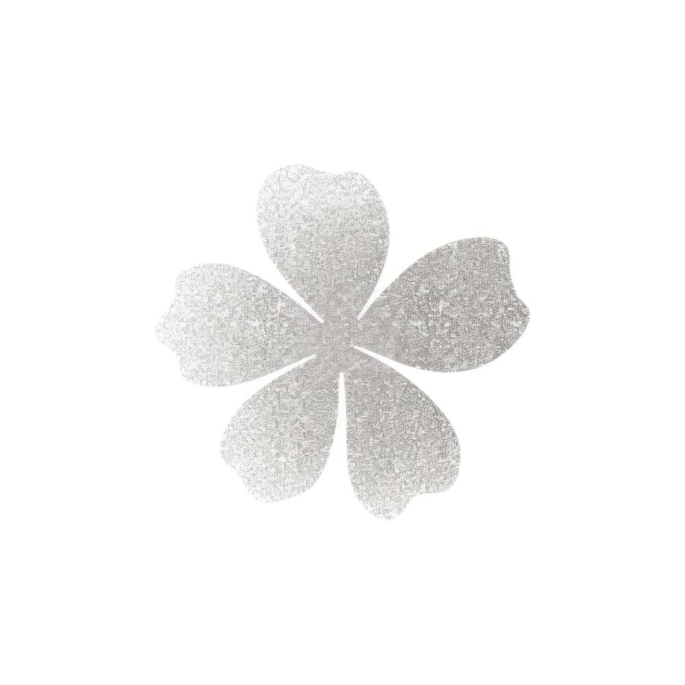 Simple flower icon jewelry silver white. AI generated Image by rawpixel.
