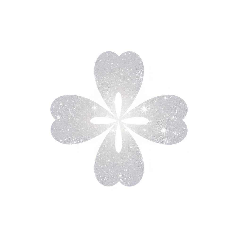 Simple flower icon shape white white background. AI generated Image by rawpixel.