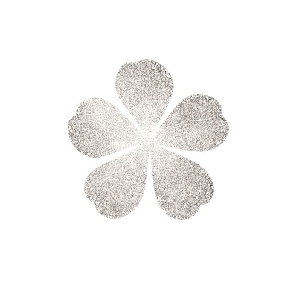 Simple flower icon white petal white background. AI generated Image by rawpixel.