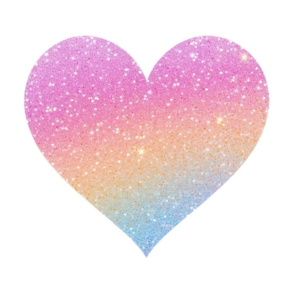Heart icon glitter backgrounds shape. AI generated Image by rawpixel.