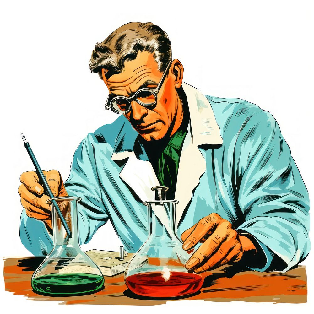 Scientist scientist adult art. AI generated Image by rawpixel.