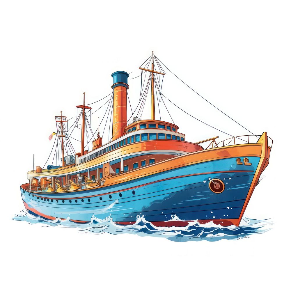 Ship ship watercraft sailboat. AI generated Image by rawpixel.