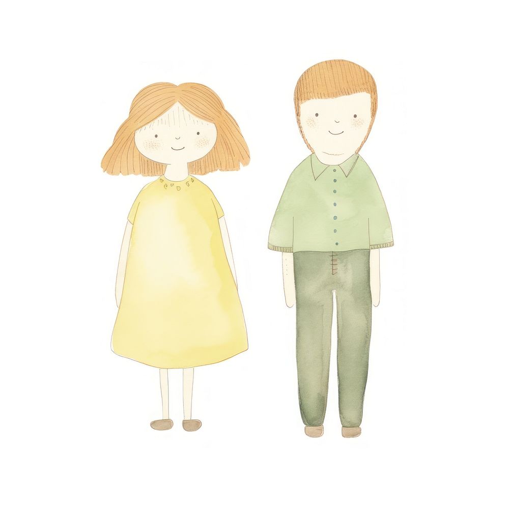 Womens couple character white background representation togetherness. AI generated Image by rawpixel.