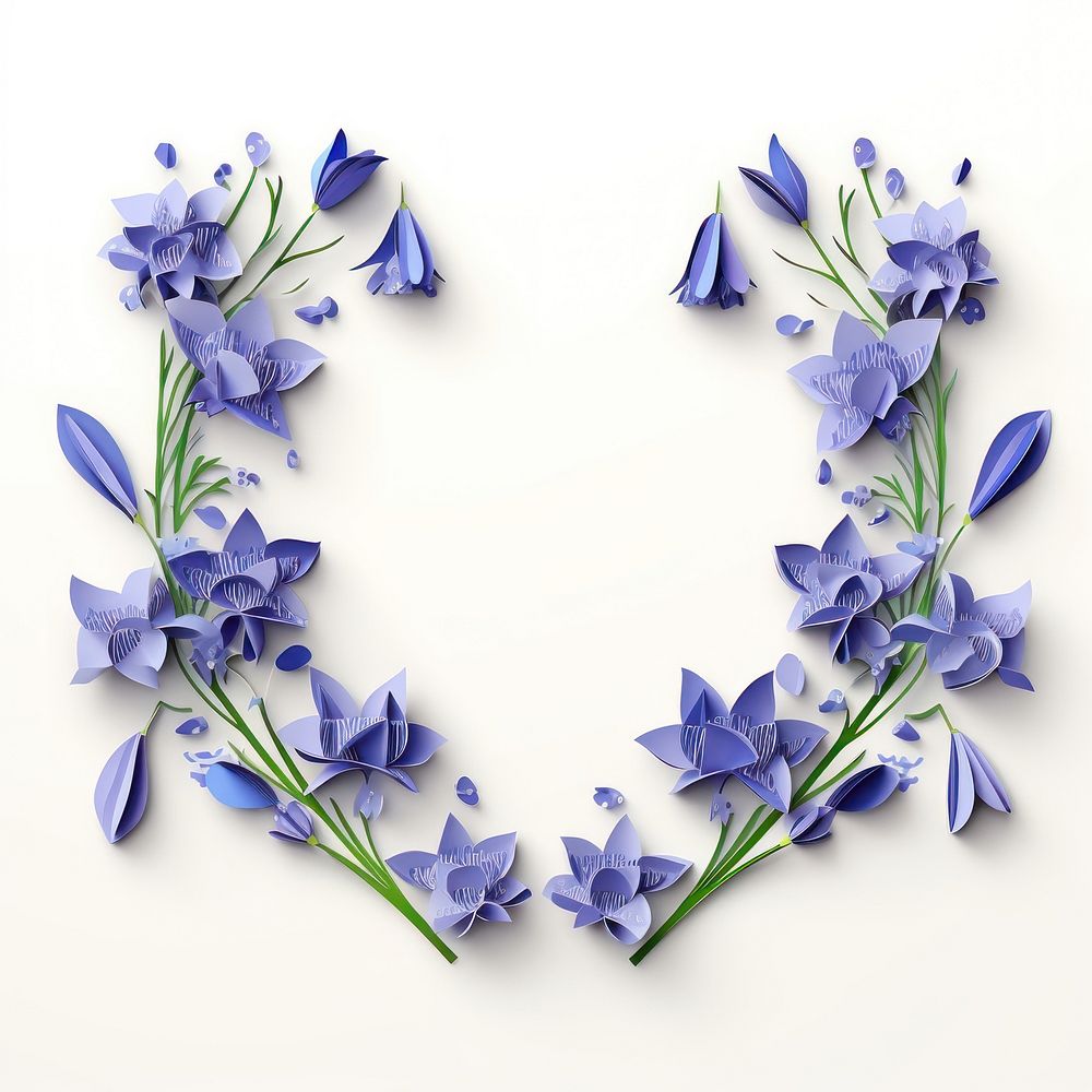 Bluebell flower petal plant. AI generated Image by rawpixel.